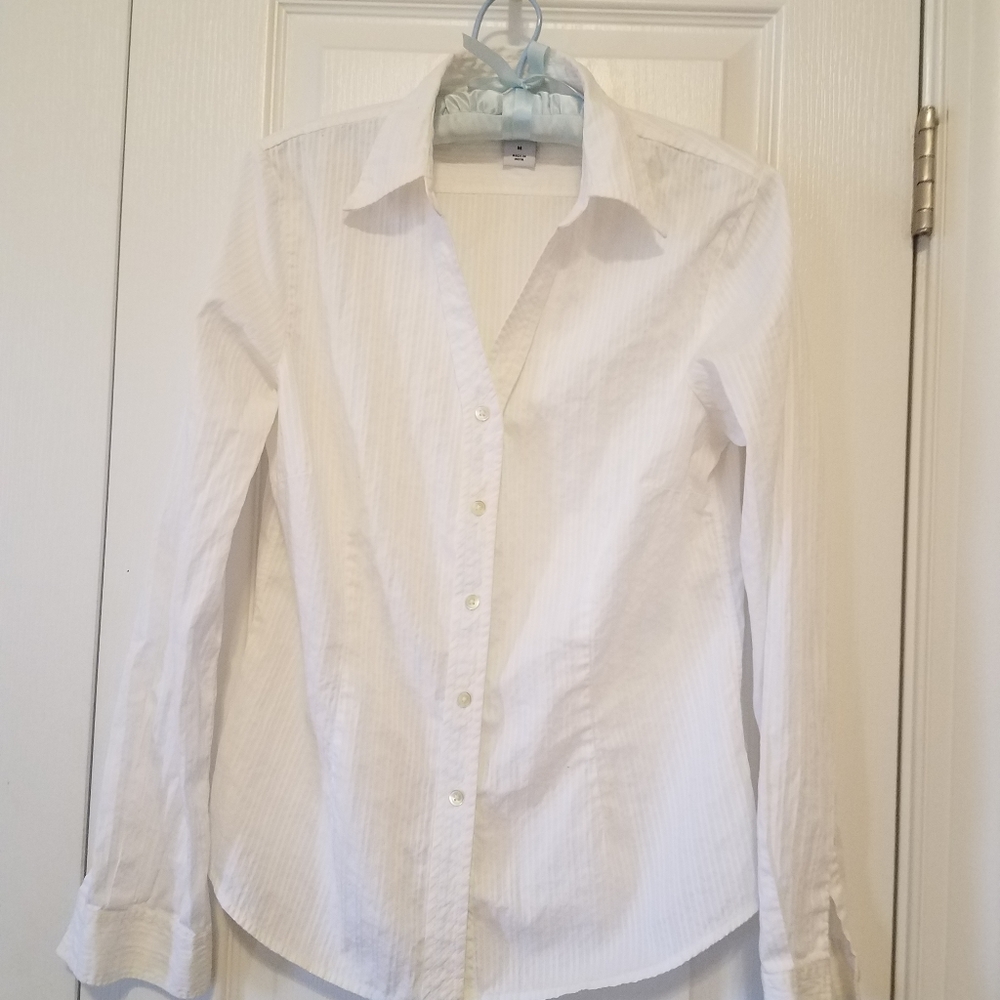 Gap White Button Down Shirt